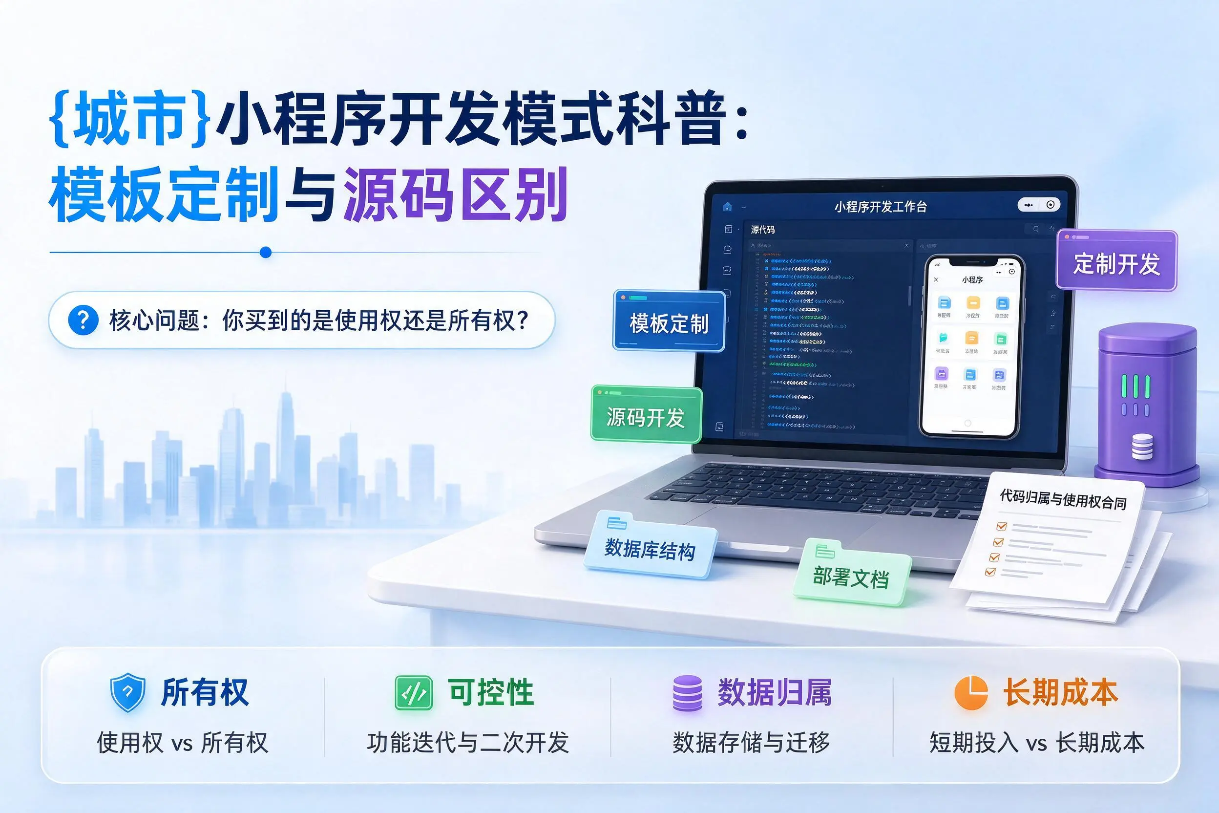 吉林市小程序开发模式科普：模板定制与源码区别