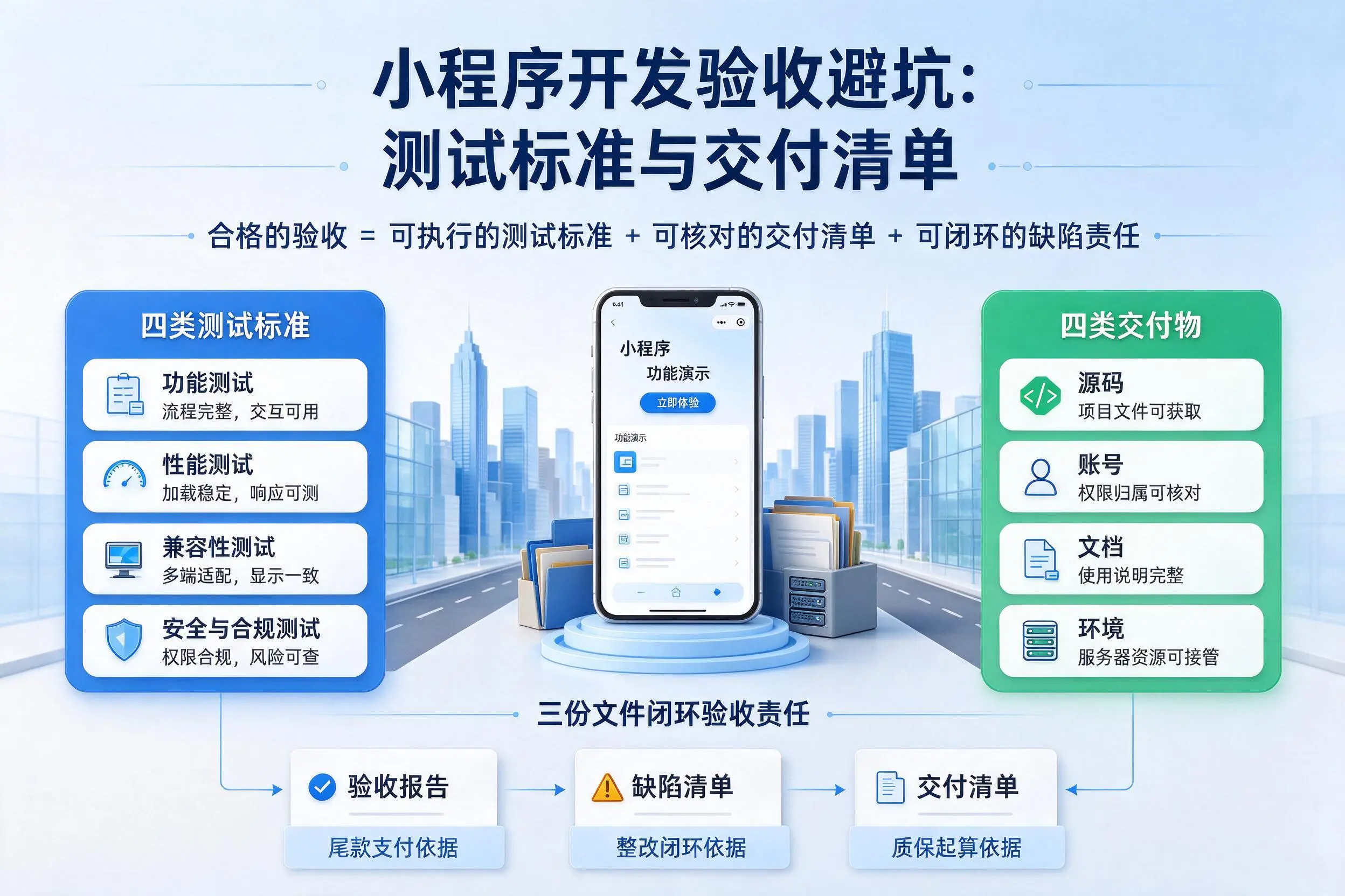 吉林市小程序开发验收避坑：测试标准与交付清单