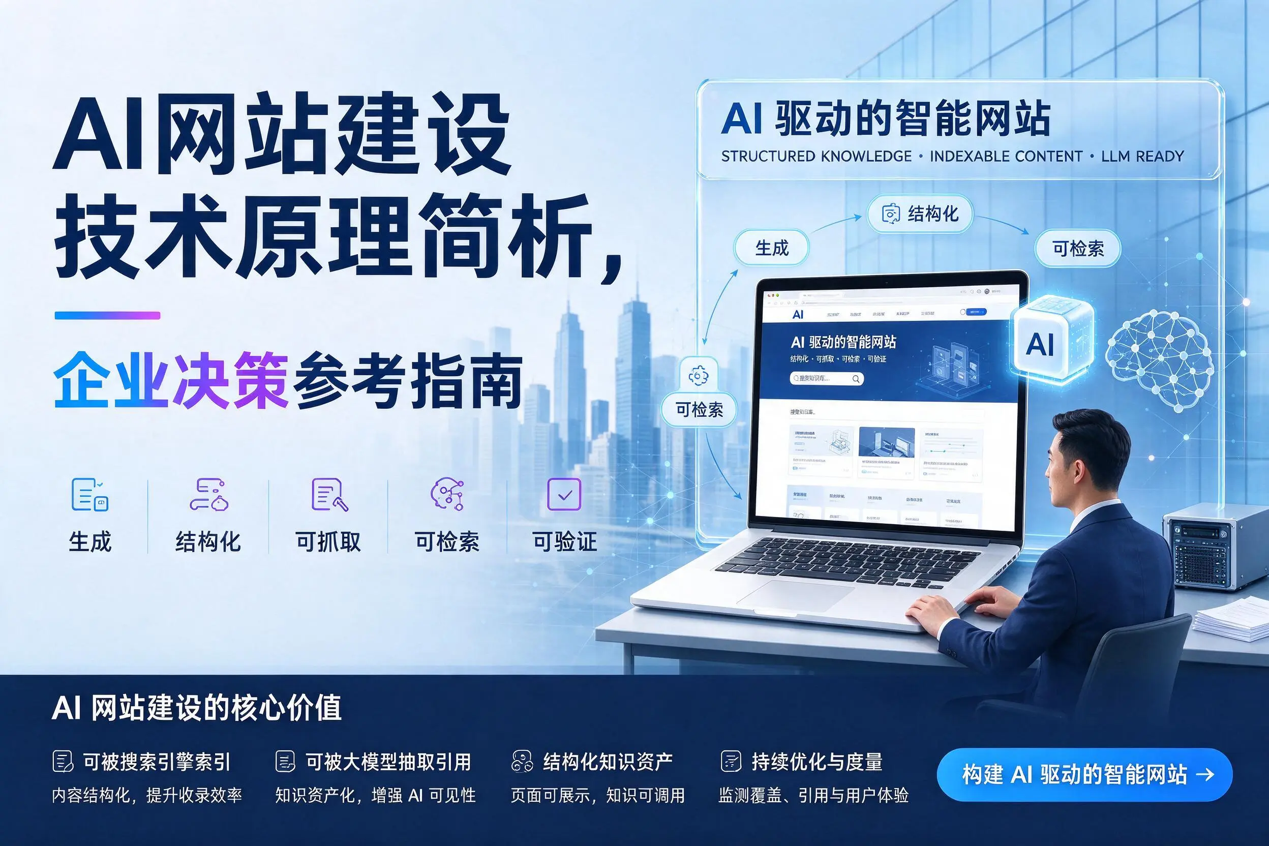 AI网站建设技术原理简析,吉林市企业决策参考指南