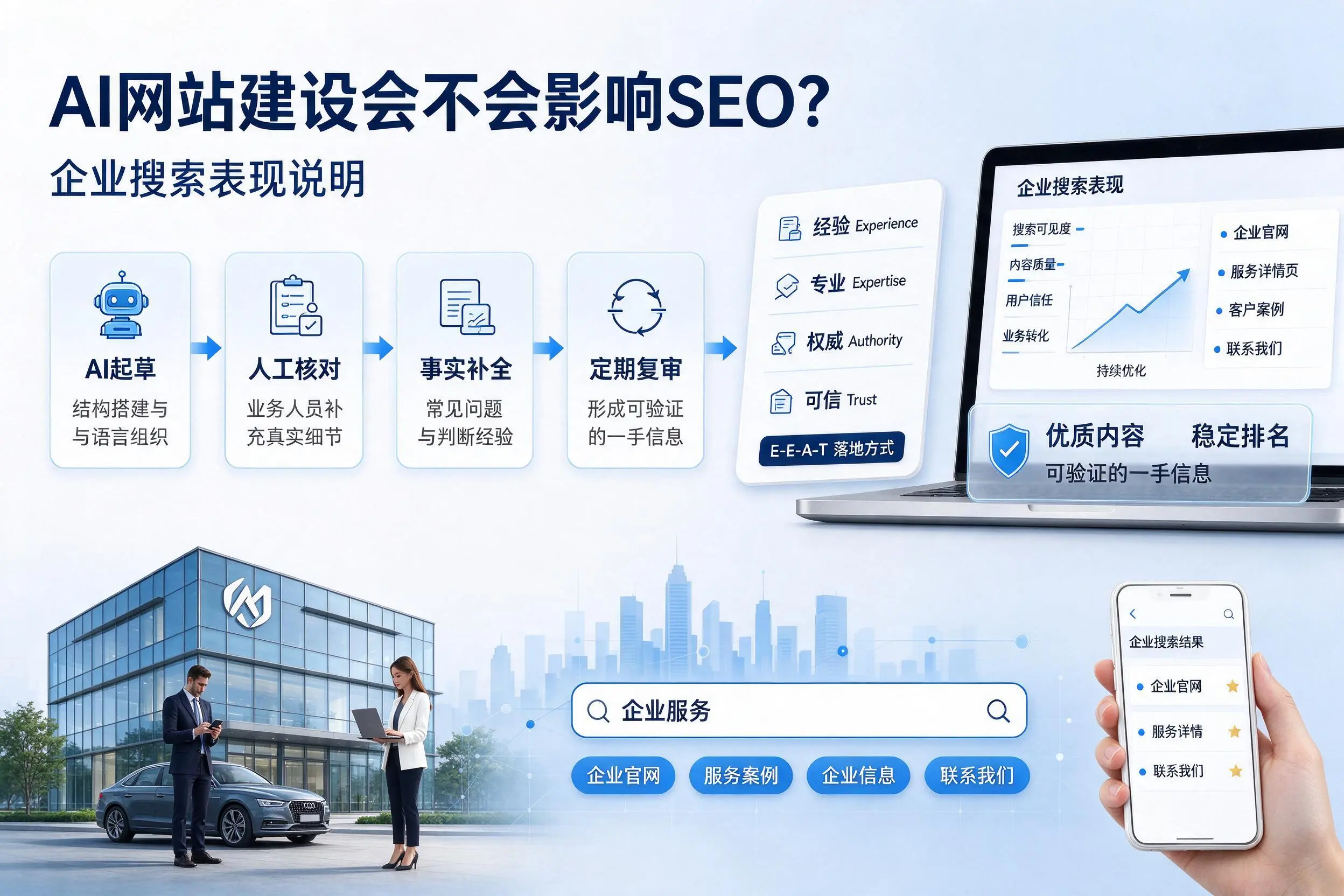 AI网站建设会不会影响SEO？吉林市企业搜索表现说明