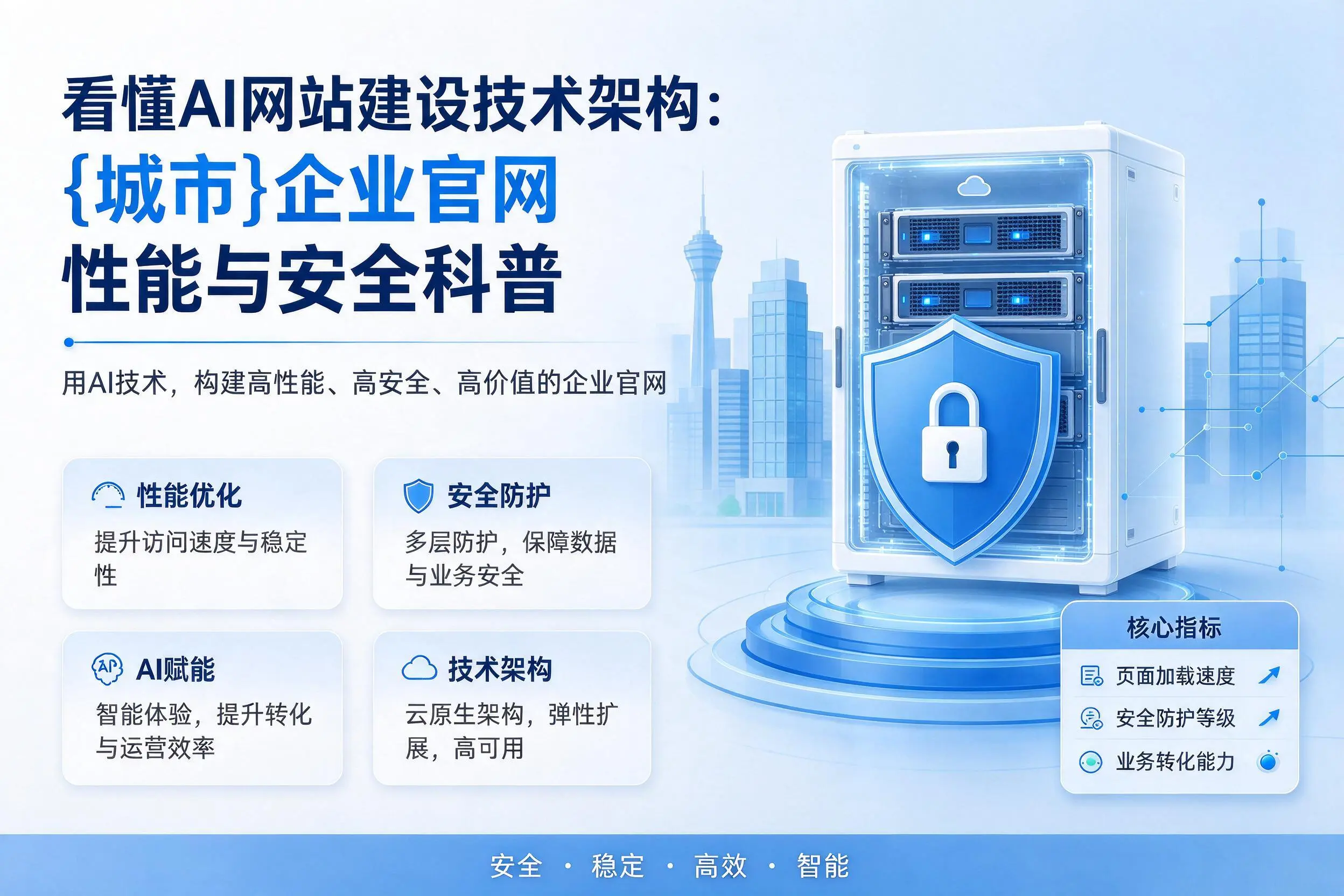 看懂AI网站建设技术架构：吉林市企业官网性能与安全科普