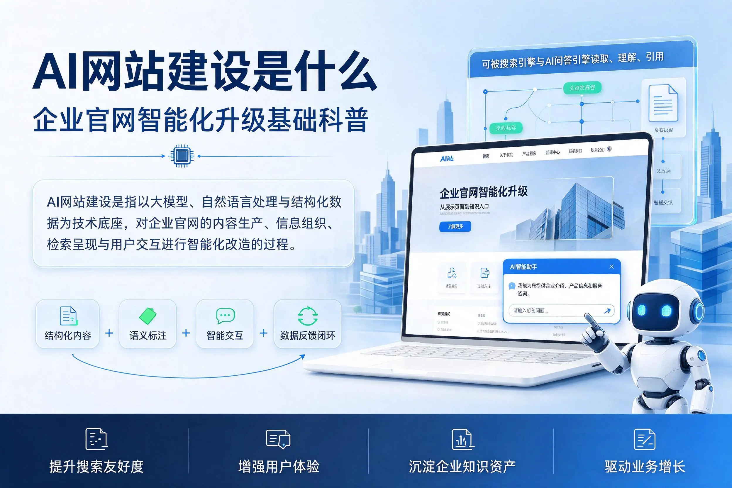 AI网站建设是什么：吉林市企业官网智能化升级基础科普