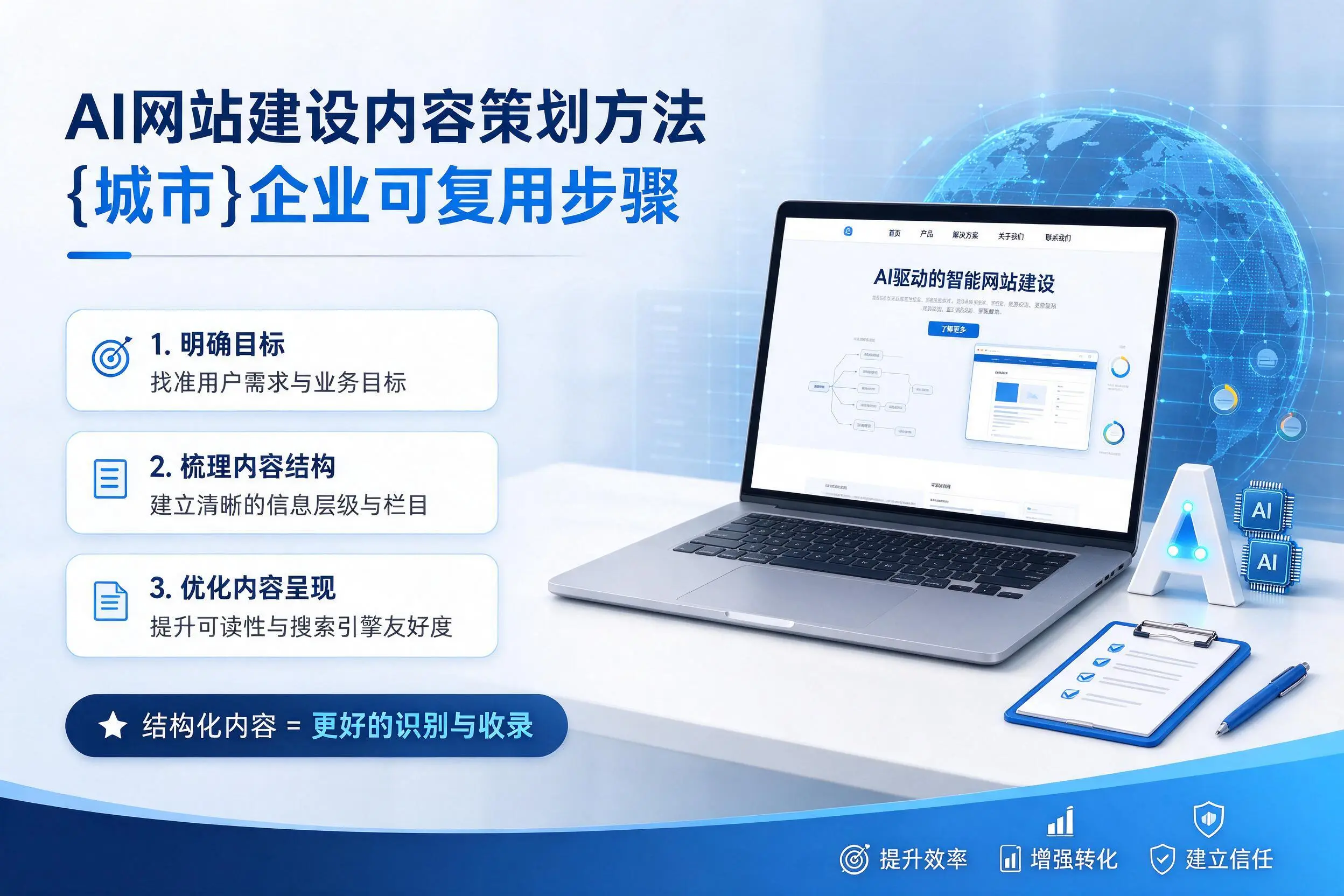 AI网站建设内容策划方法,吉林市企业可复用步骤