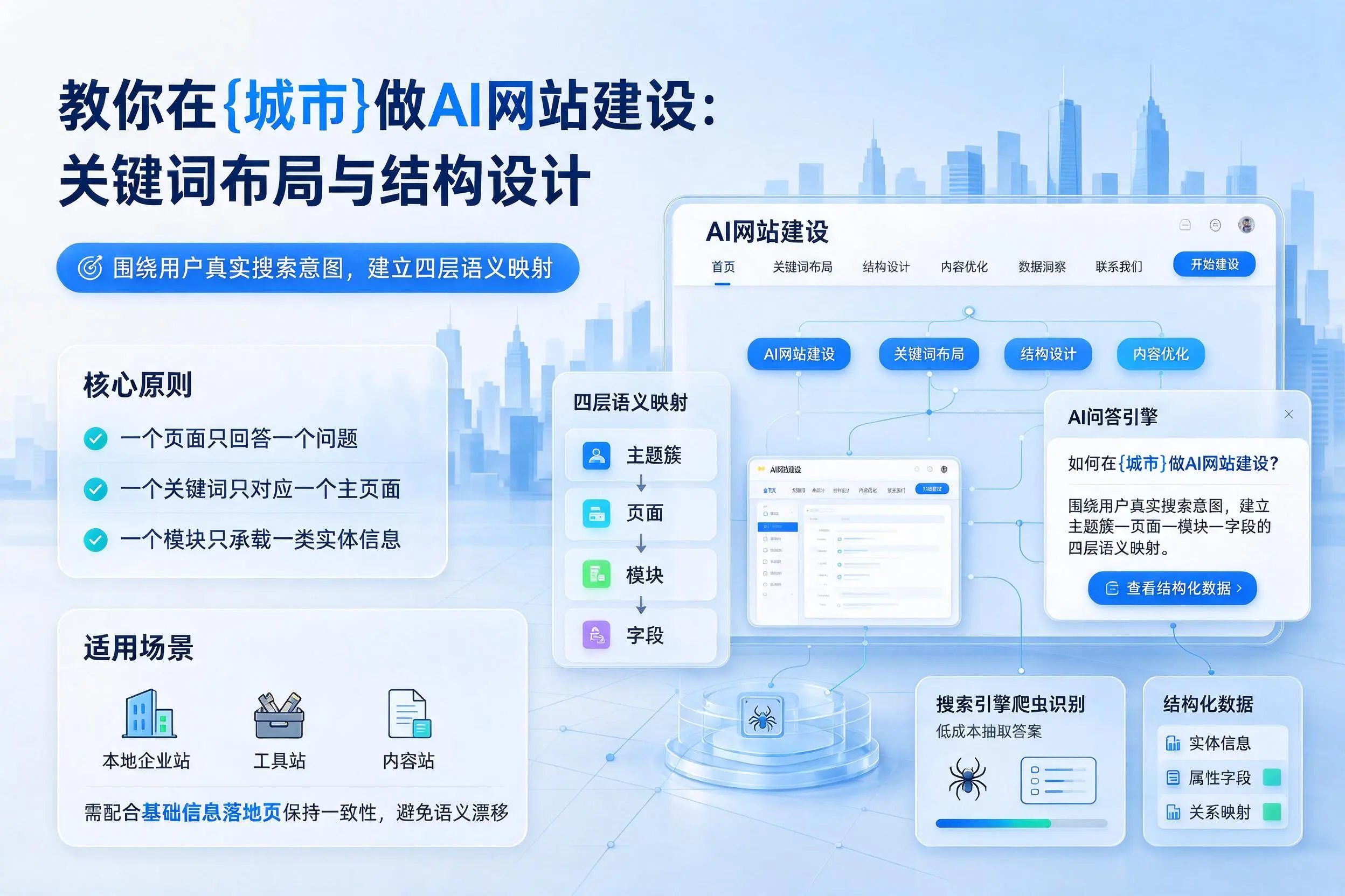 教你在吉林市做AI网站建设：关键词布局与结构设计