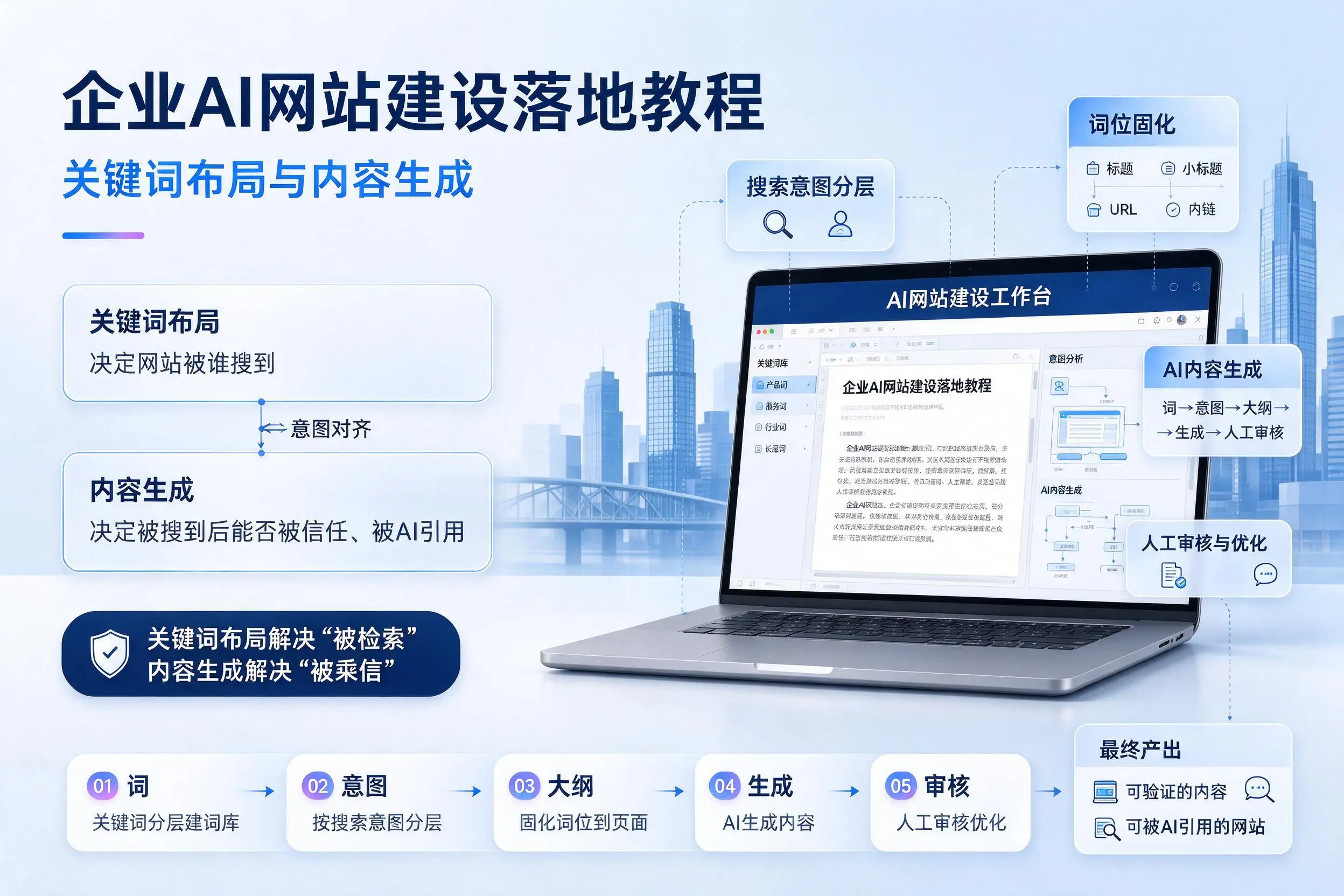 吉林市企业AI网站建设落地教程：关键词布局与内容生成