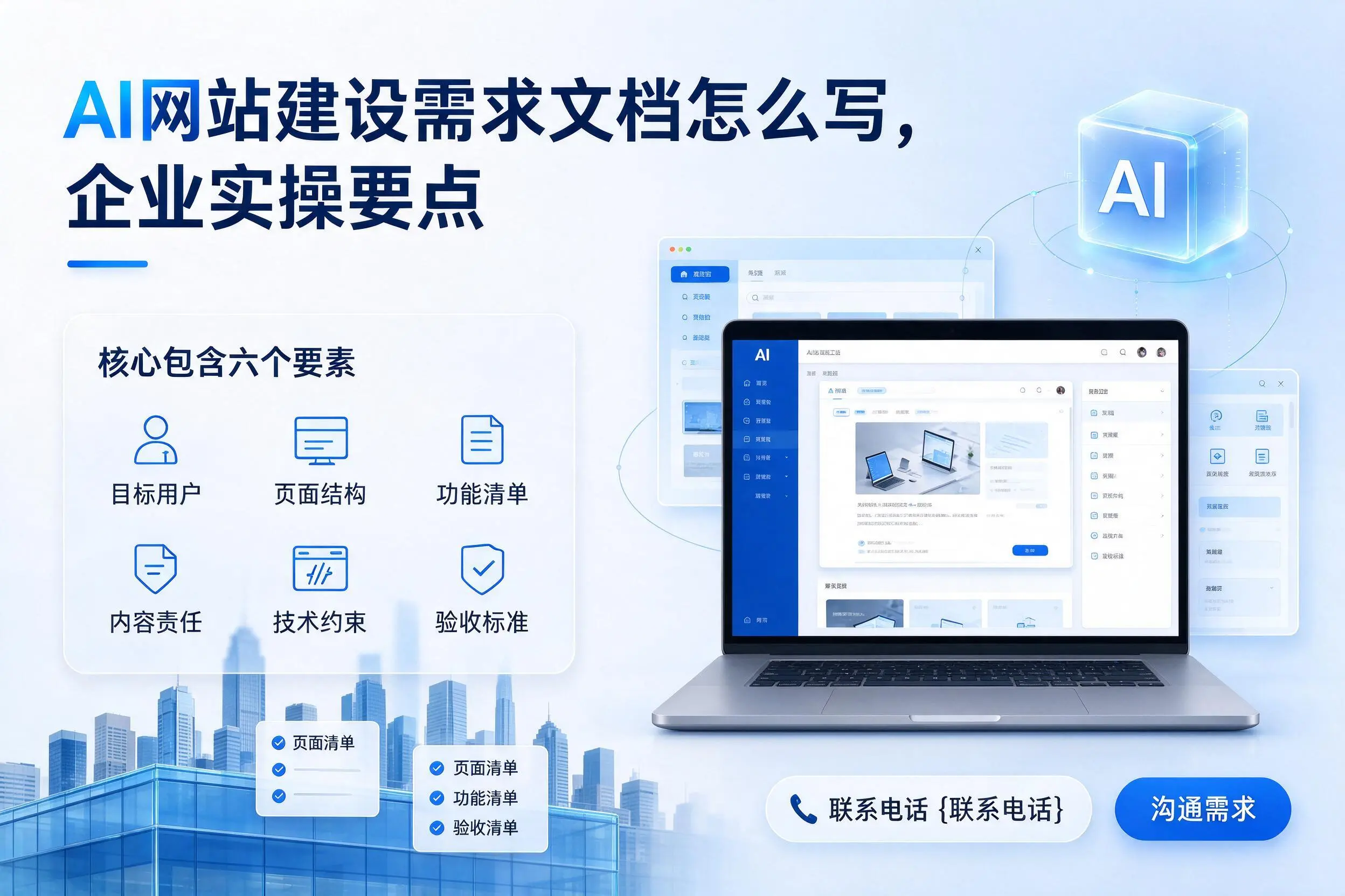 AI网站建设需求文档怎么写，吉林市企业实操要点
